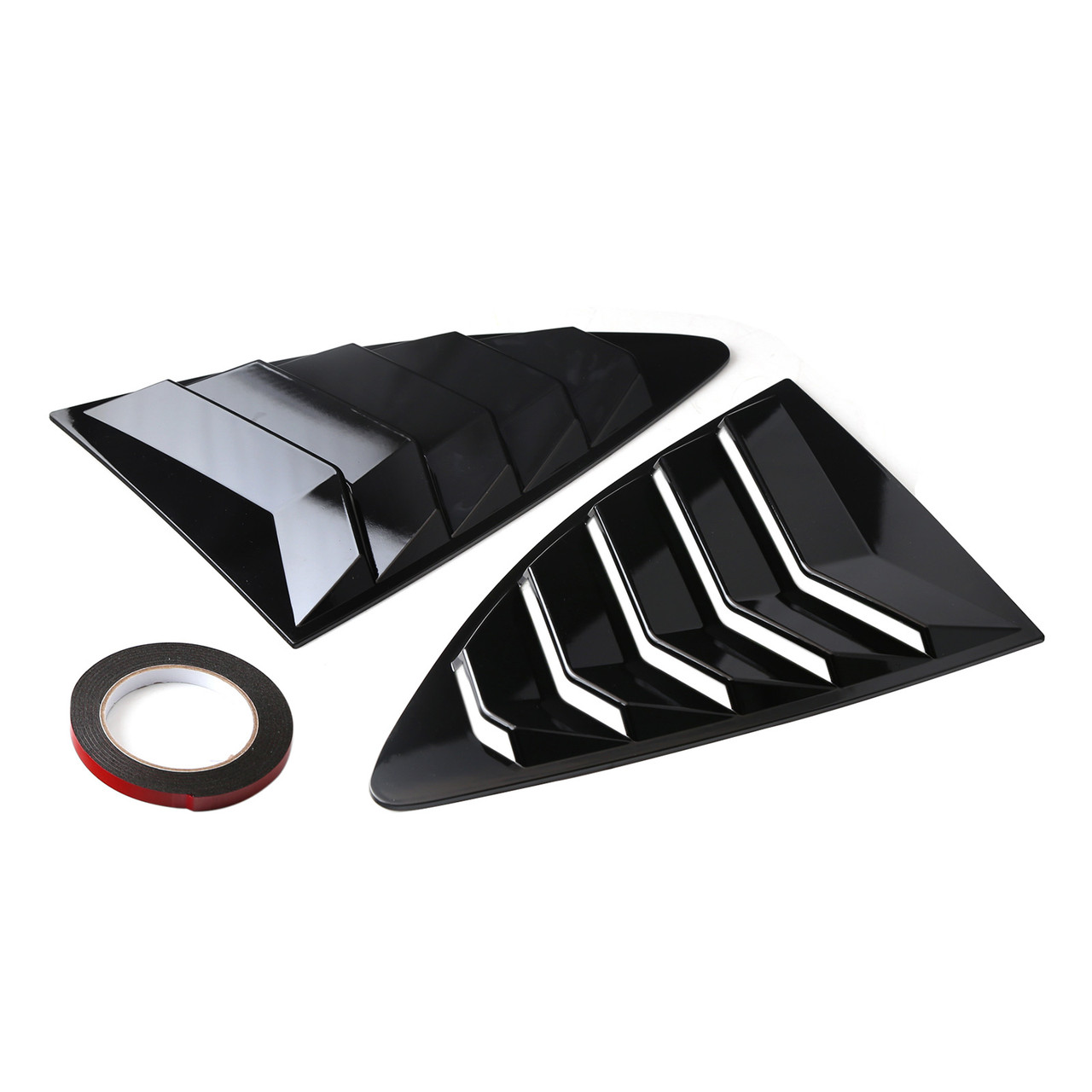 Side Window Louver For Scion FRS BRZ Toyota 86 GT86 AE86 13-18 GlossBlack