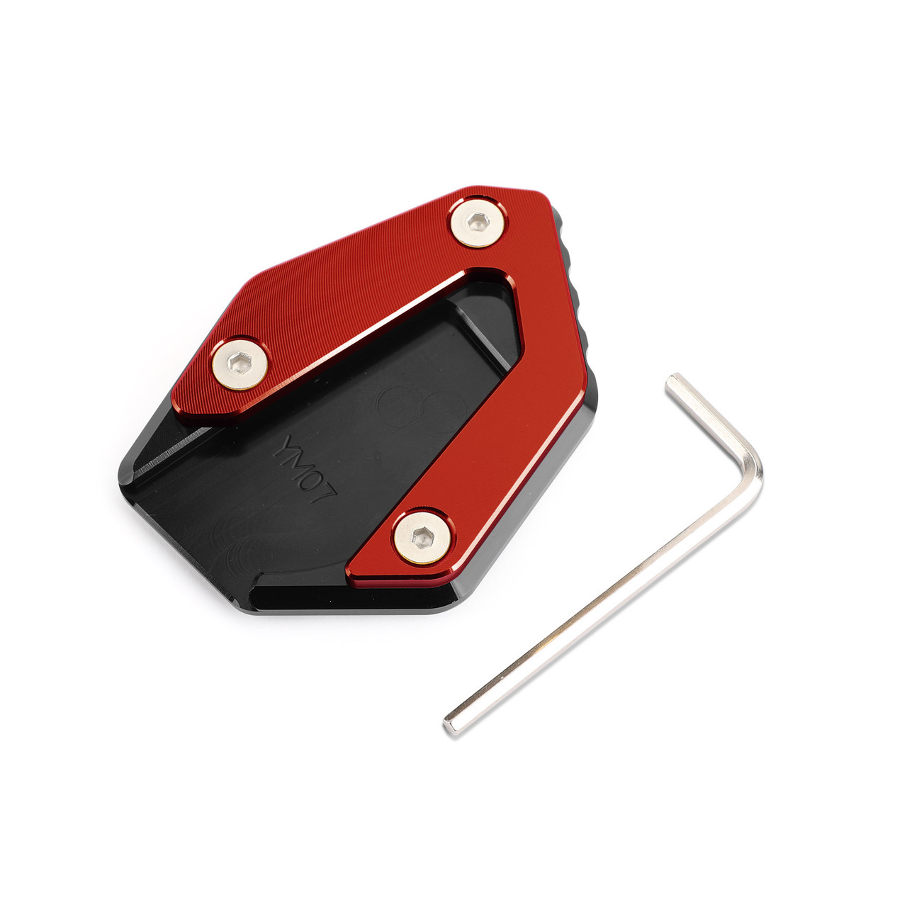 Kickstand Side Stand Extension Pad For YAMAHA MT-07 FZ-07 TRACER 700 14-19 Red