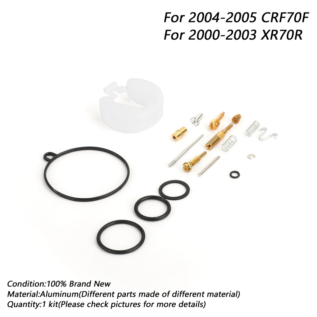 Carburetor Repair Rebuild Kit For Honda CRF70F 04-05 XR70R 00-03