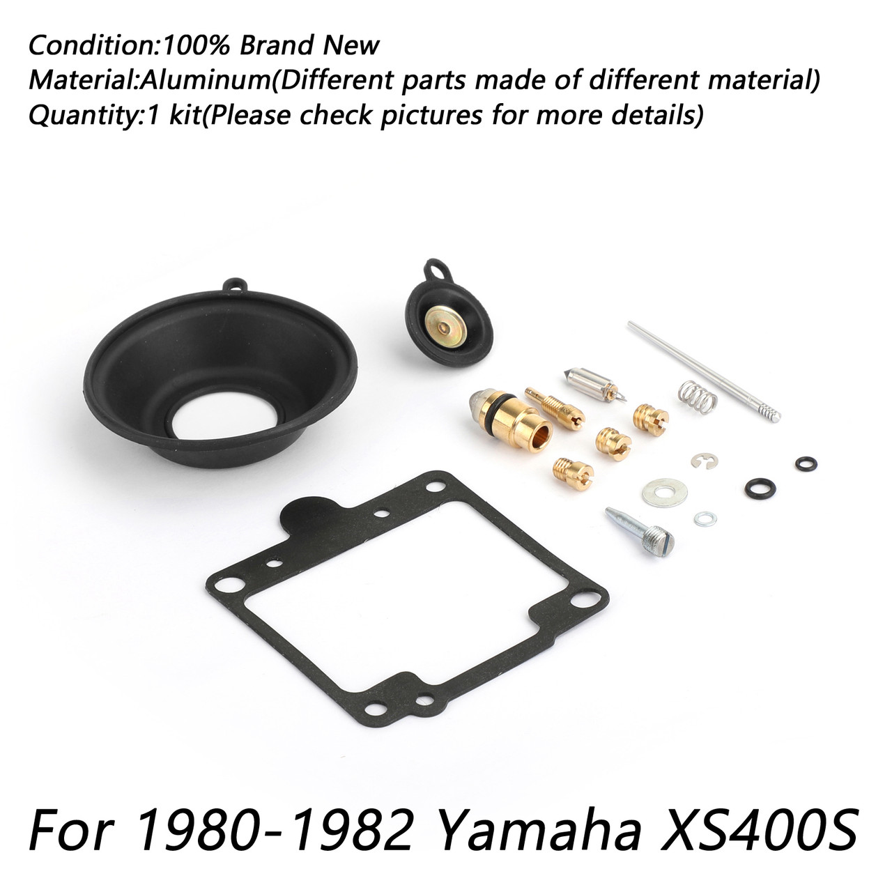 Carburetor Repair Rebuild Kit For Yamaha XS400S 80-82
