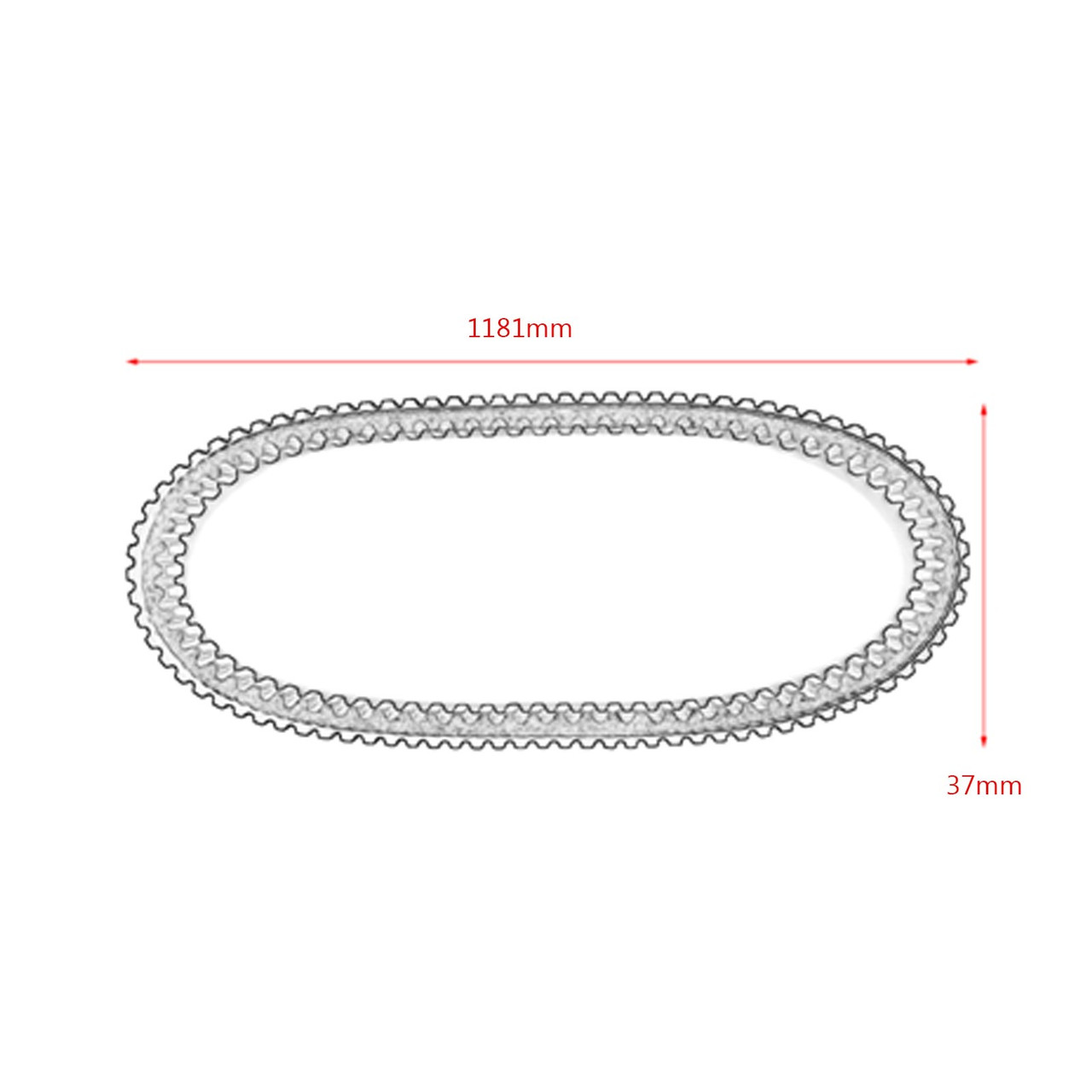 Drive Belt For Polaris 600 Dragon 09-10 IQ LXT 11-15 Shift 09-12 Touring 08-10 Indy 13-19 LX 10 Rush 10-14 Assault 144in 14 Adventure 12 Black