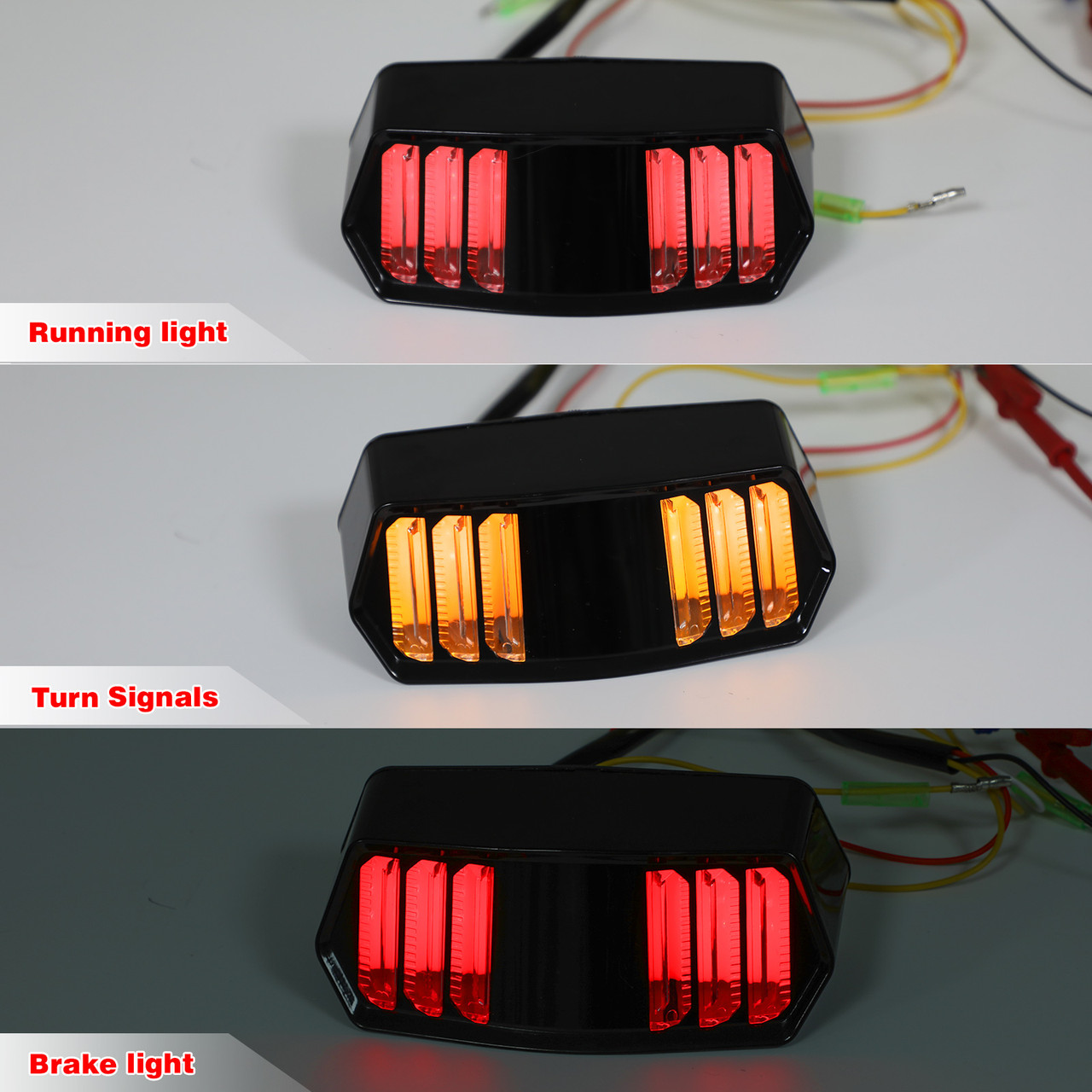 LED Tail Light Integrated Turn Signal For Honda CBR650F CTX700 CTX700N MSX125 MSX125SF Clear