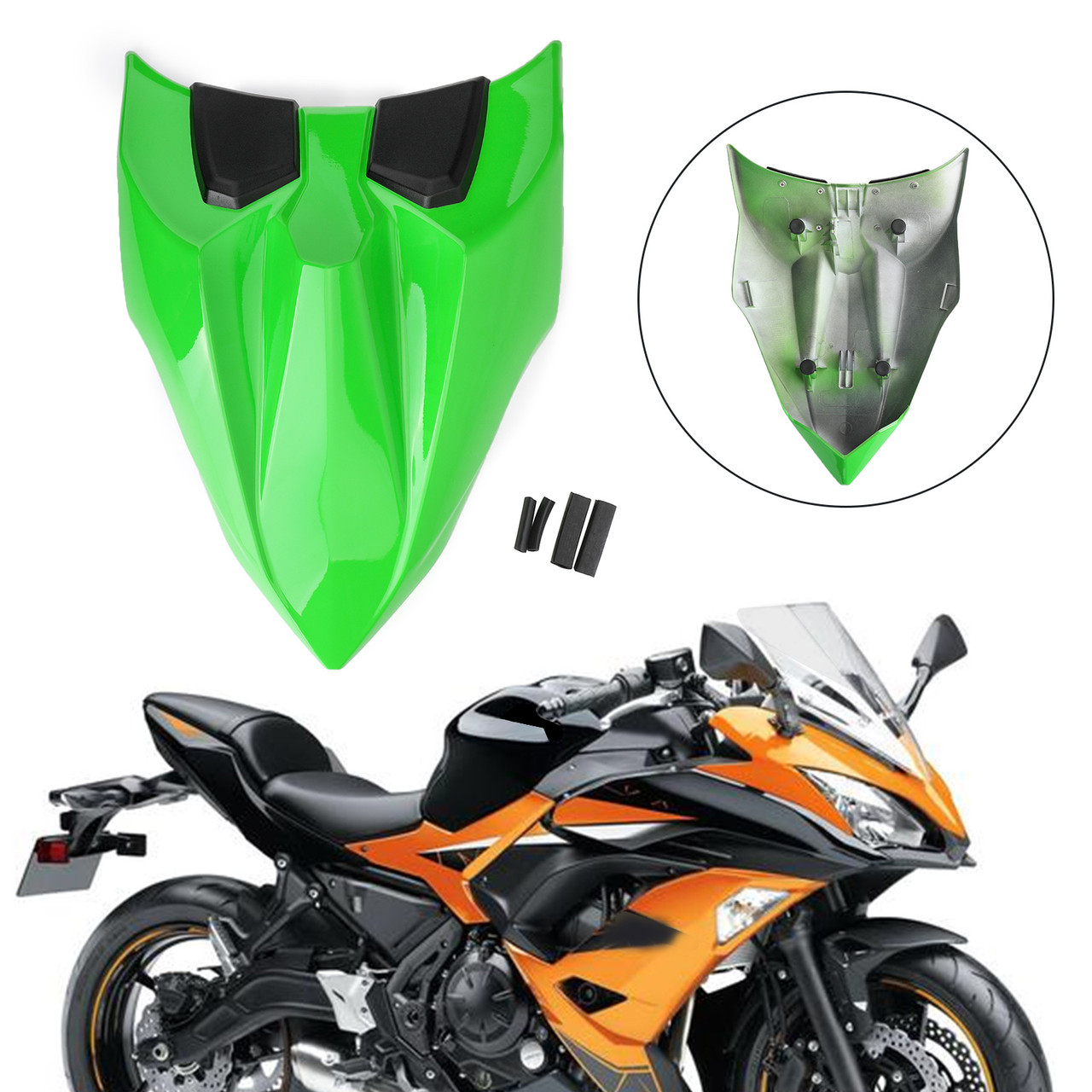 Seat Cover Cowl Fit For Kawasaki Z650 Ninja 650 2017-2023 LGreen