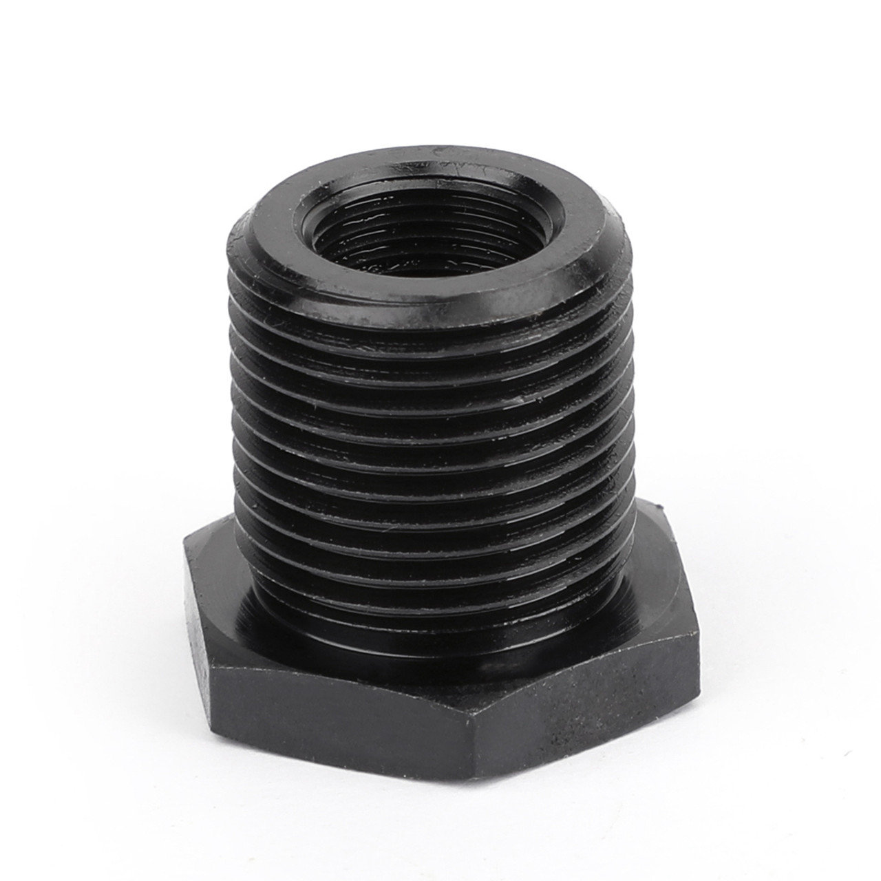 1/2-28 To 13/16-16 Oil Filter Threaded Adapter Stronger Than Aluminum Black