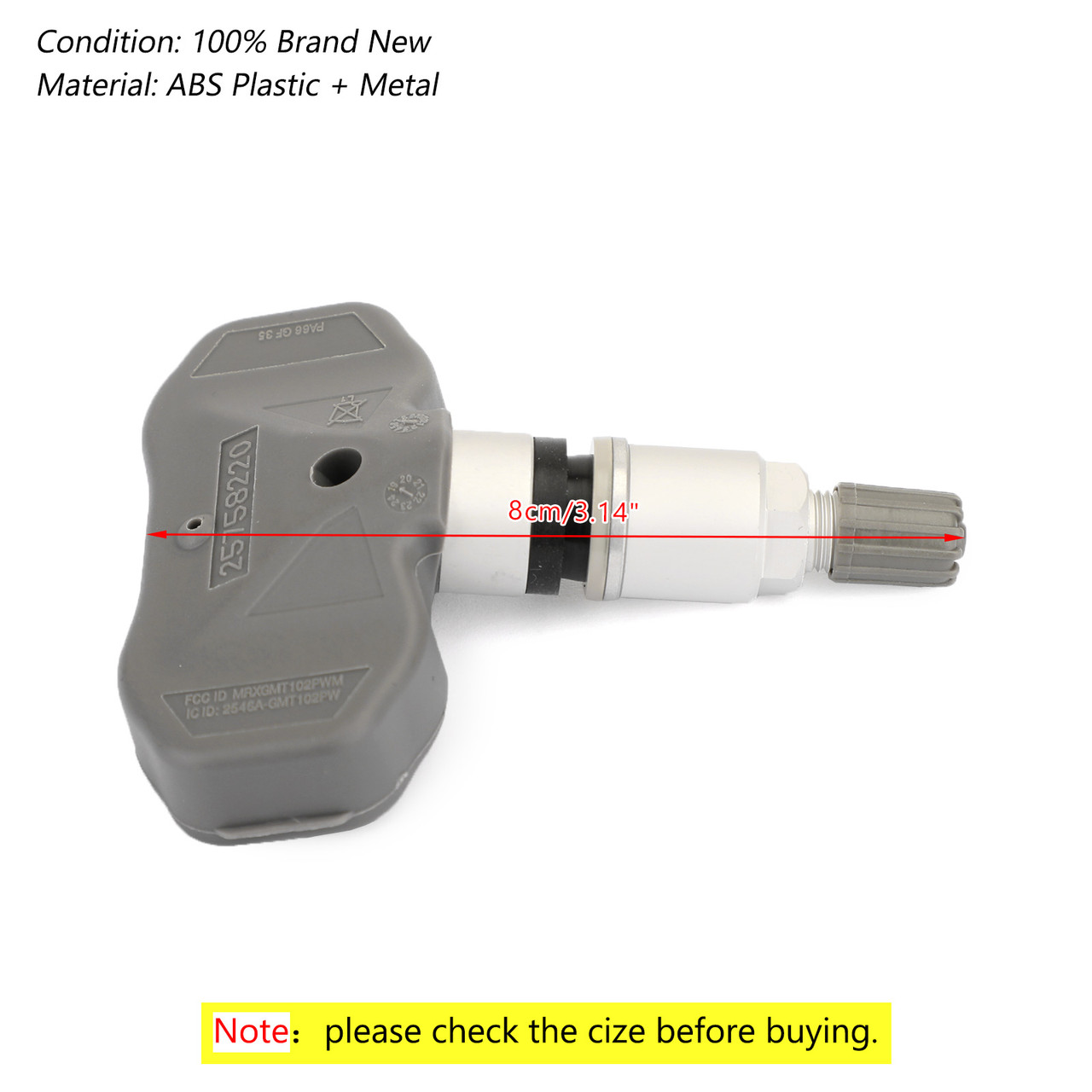 1PCS TPMS Replace 25758220 Auto Tire Pressure Sensor For C6 Corvette 2005-2009