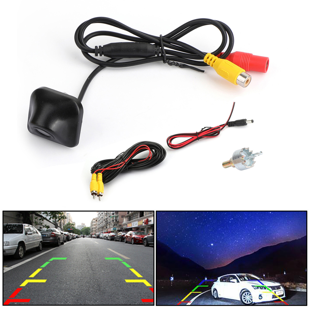 170 Degree  Car Rear View Reverse CDD Backup Parking Camera Kit CMOS