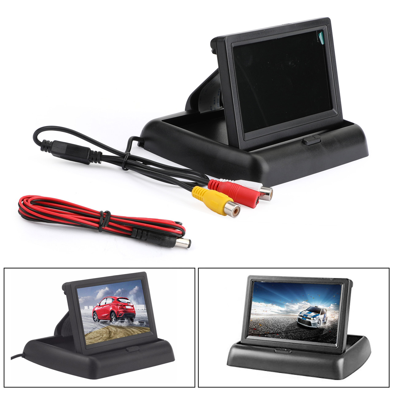 4.3" TFT LCD NTSC PAL Foldable 4.3inch Monitor Night Vision Parking Assist