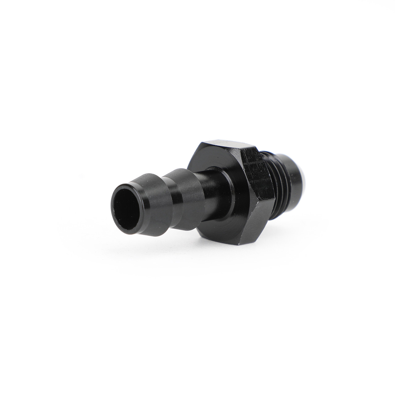 6 AN Male Flare to 3/8" Hose Barb Adapter Fitting AN6 6AN -6AN 3/8 Push Lock Black