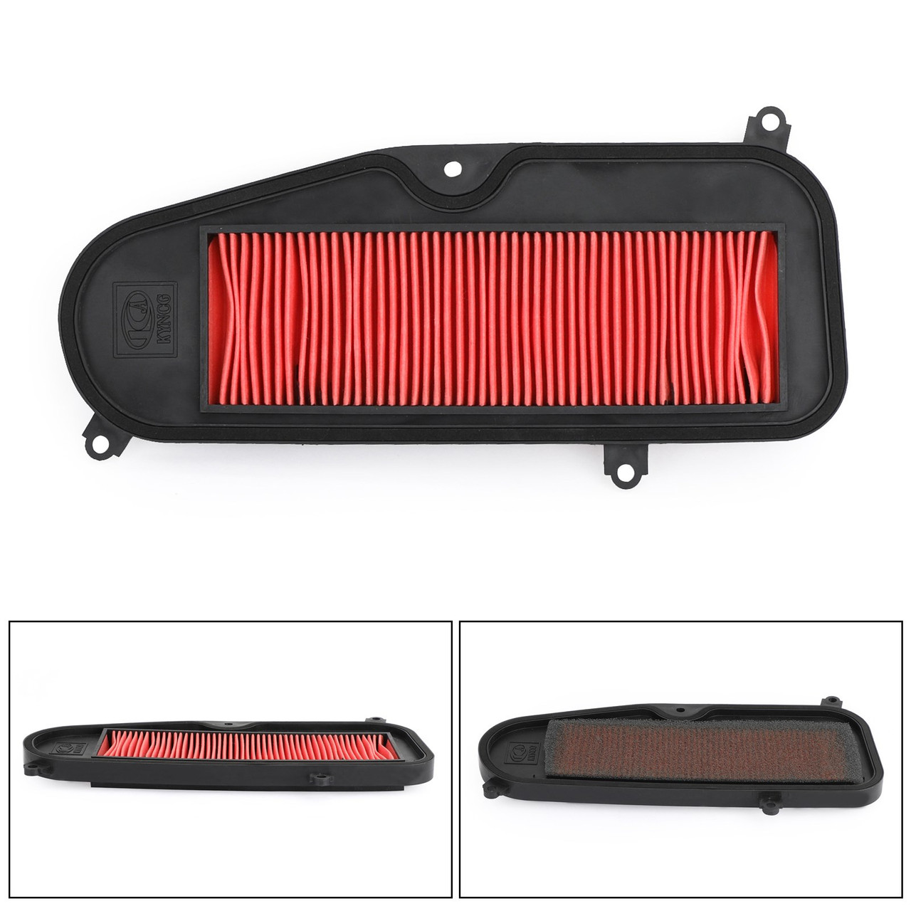 Air Filter Cleaner Element Replacement For KYMCO Dink Classic/E2 125 02-06 Dink LX 125 97-02 Classic/E2 150 Classic 200 02-07 150 97-02 Yager125 02-06 Red