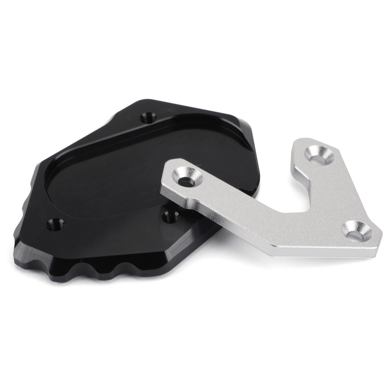 CNC Side Stand Extension Kickstand Enlarger Plate For BMW F750GS 18-19 Black