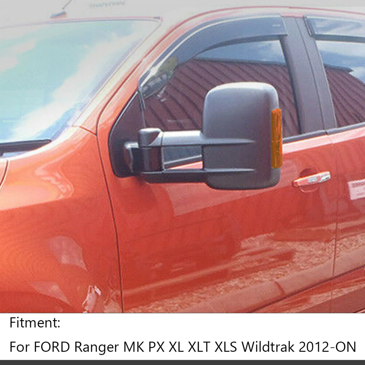Power Extendable Towing Signal Mirrors Fit For FORD Ranger MK PX XL XLT XLS Wildtrak 2012-ON