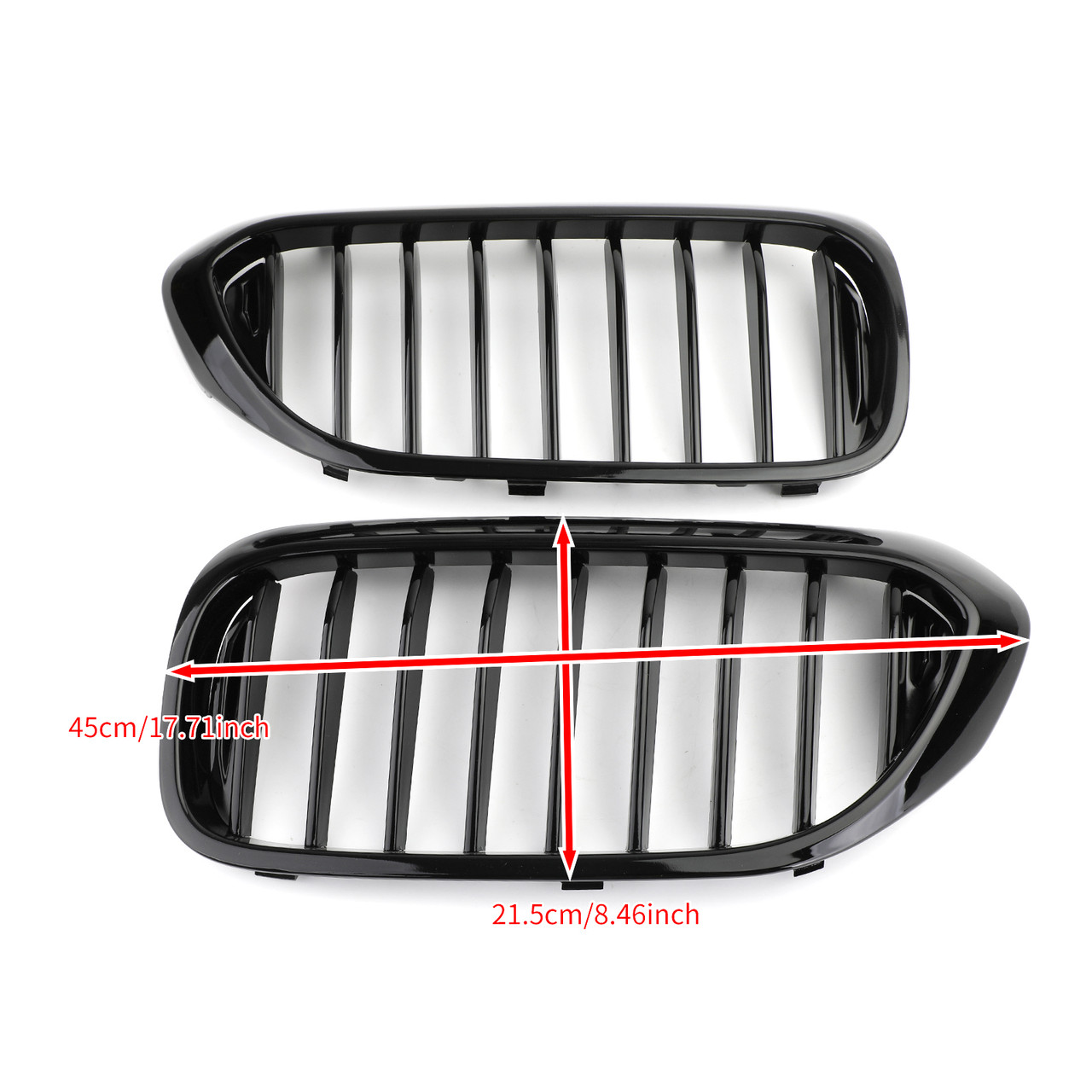 Front Kidney Grille Grill for BMW 5 Series 530i 540i G30 17-19 GBlack