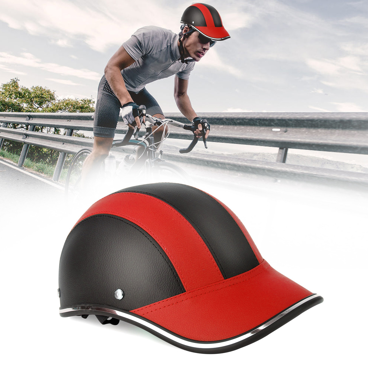 Unisex Bicycle Helmet MTB Road Cycling Mountain Bike Sports Safety Helmet Red