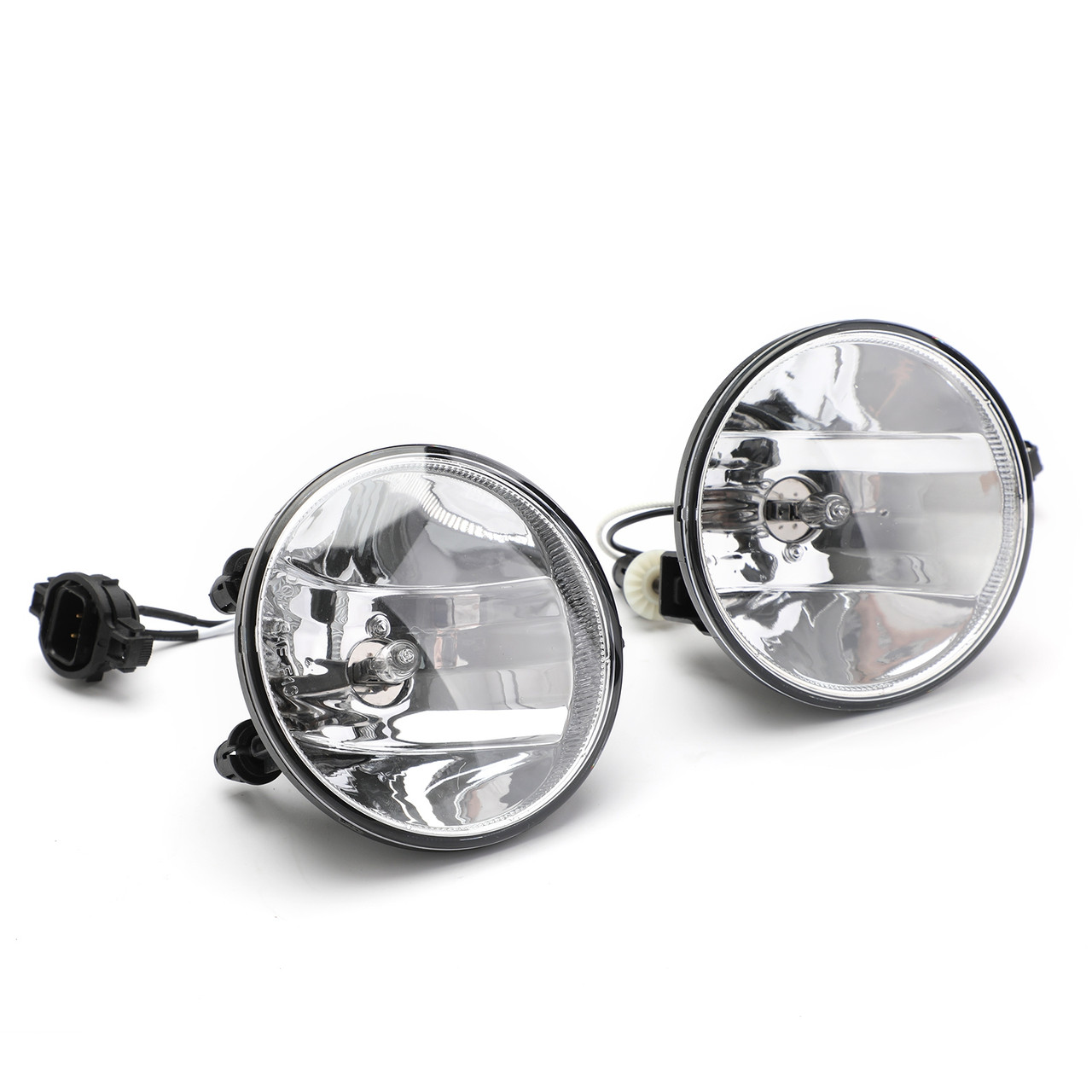 Lens Fog Lights Bumper Lamps+Bulbs Complete Kit For Chevy Camaro LS LT SS 10-13 Black