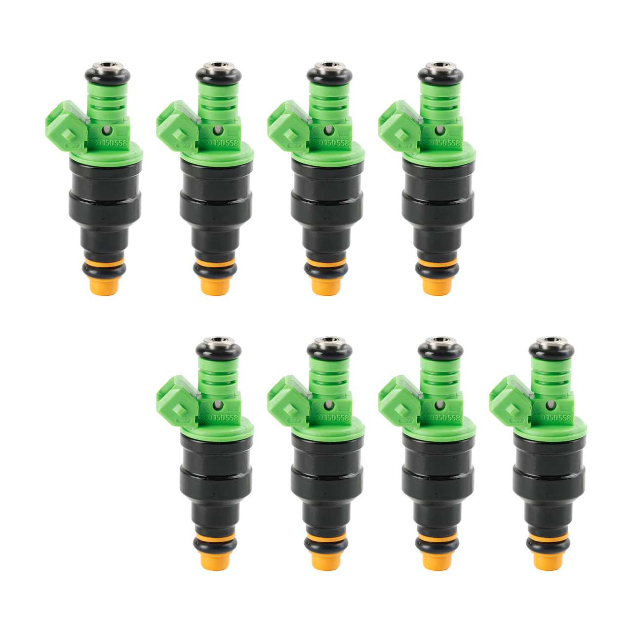 8PCS Fuel Injectors For Ford Linghtning 99-04 GT LX and Cobra 95-96 Cobra 99/01 Math I Cobra 03-04 Green