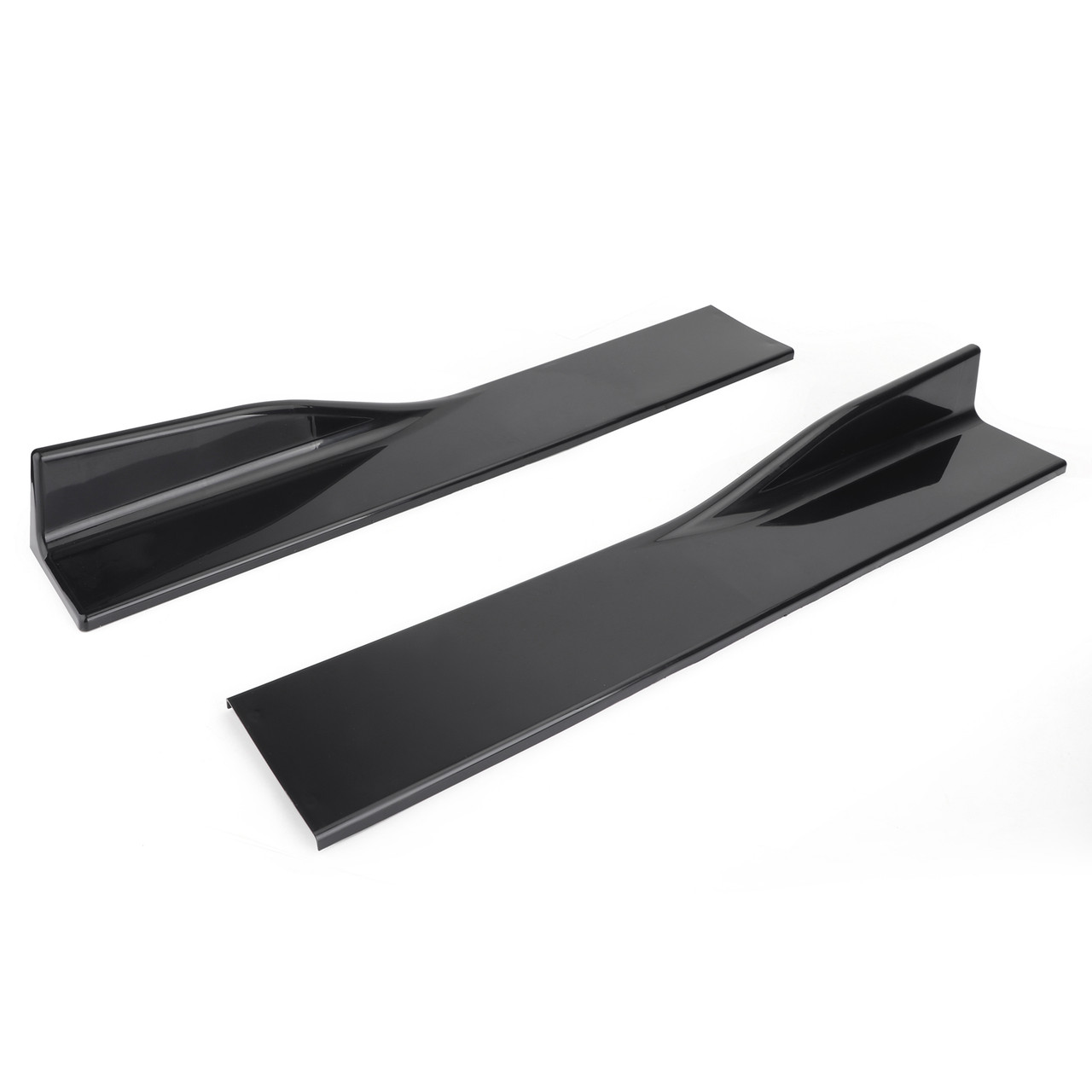 Pair of Side Skirts Extensions Splitters For VW Golf MK5 MK6 MK7 CC Ford Mustang Focus RS ST Glossy Black