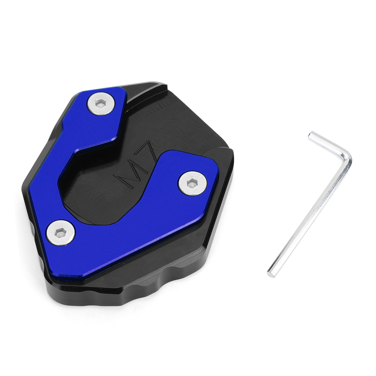 Side Stand Extension Kickstand Enlarger Plate For Yamaha MT-07 FZ-07 Blue