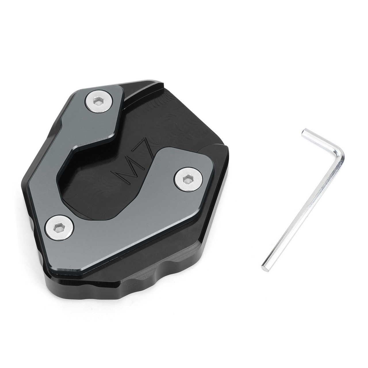 Side Stand Extension Kickstand Enlarger Plate For Yamaha MT-07 FZ-07 Titanium