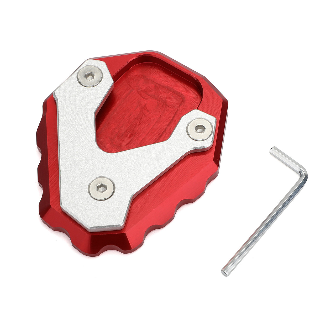 Kickstand Side Stand Extension Pad For HONDA CB500X 2019 Red