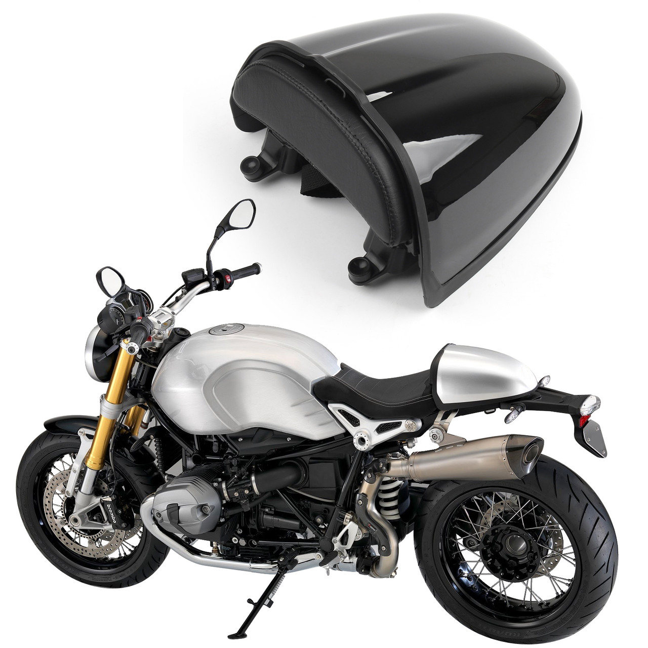 ABS Plastic Seat Cover Cowl Fairing For BMW R 1200R NINE T 14-21 Black