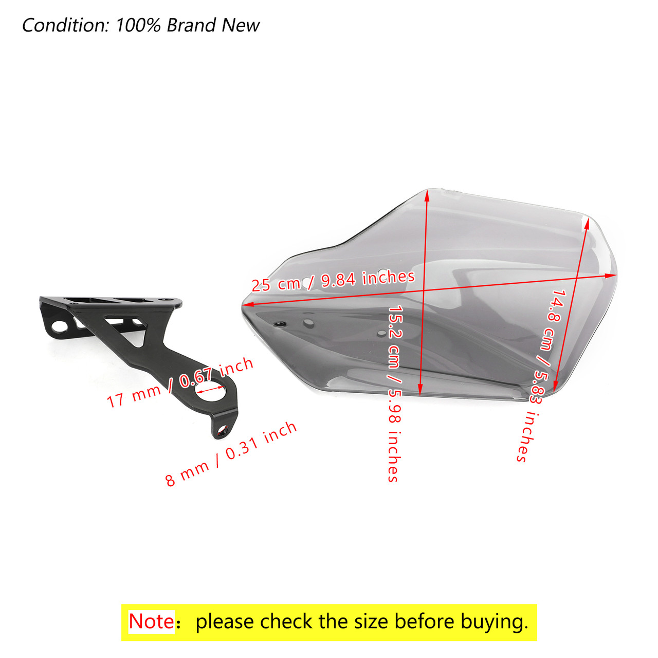 Handguard Handlebar Protector For BMW R Nine T 17-20 F750GS F850GS 18-20 Gray