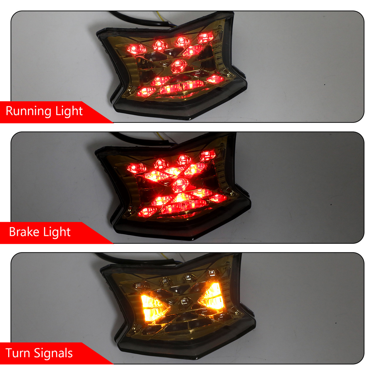 Taillight For Kawasaki Z650 Z650 ABS Ninja 650 Z900 ABS 17-19 Gold