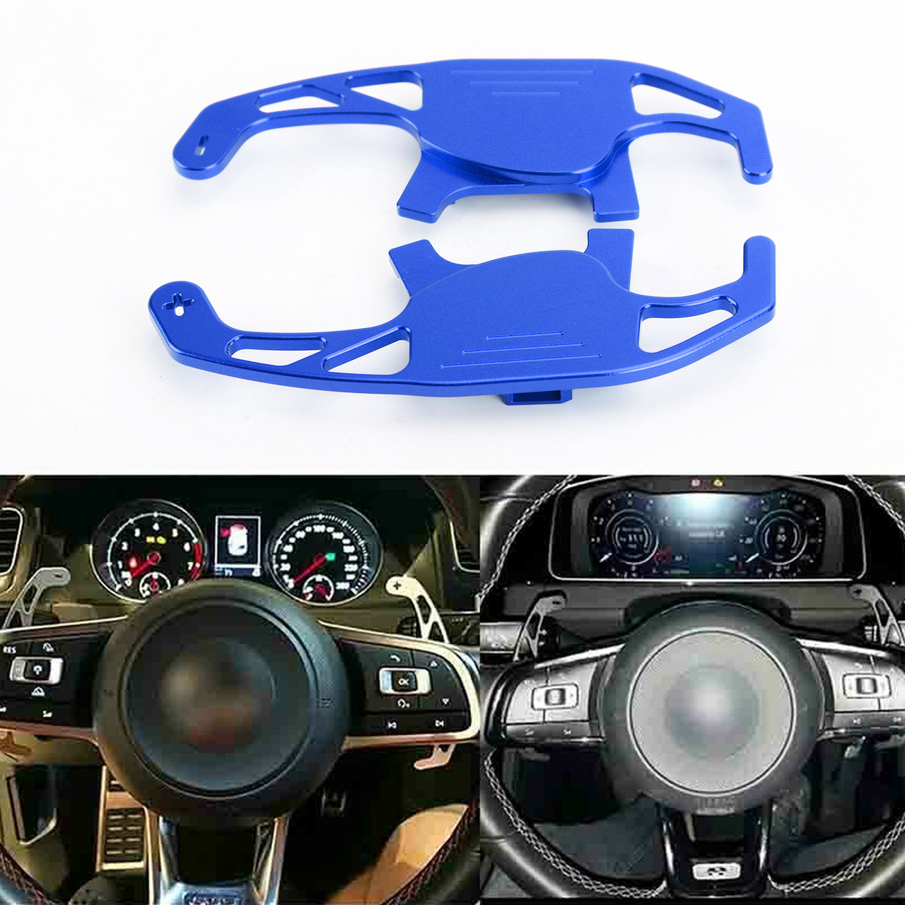 Steering Wheel Shift Paddle Extension For Volkswagen Golf MK7 15-17 Volkswagen Scirocco R 15-16 Blue