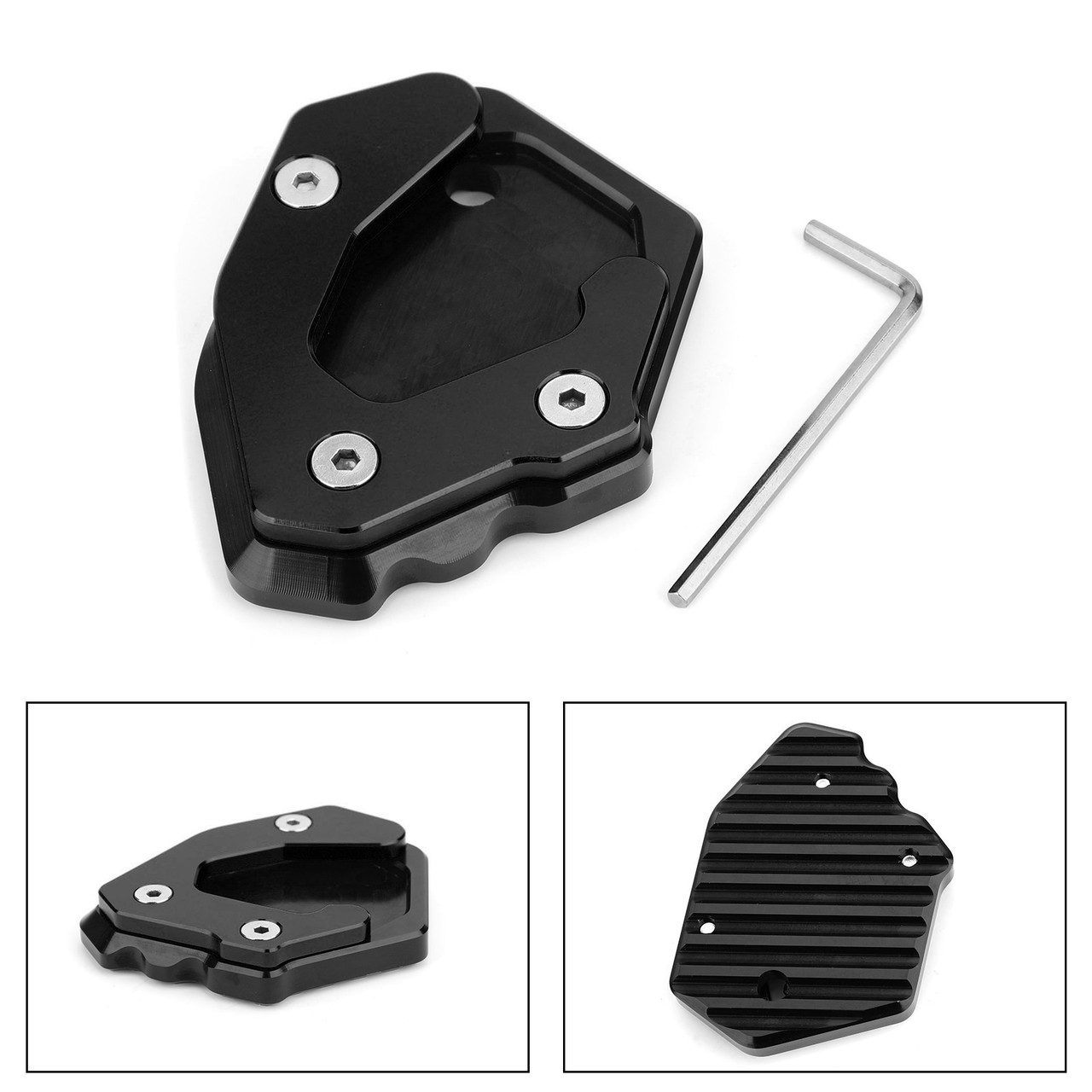 Kickstand Side Stand Extension Plate For Benelli Leoncino 500 BJ250 TNT25 BJ300 Black