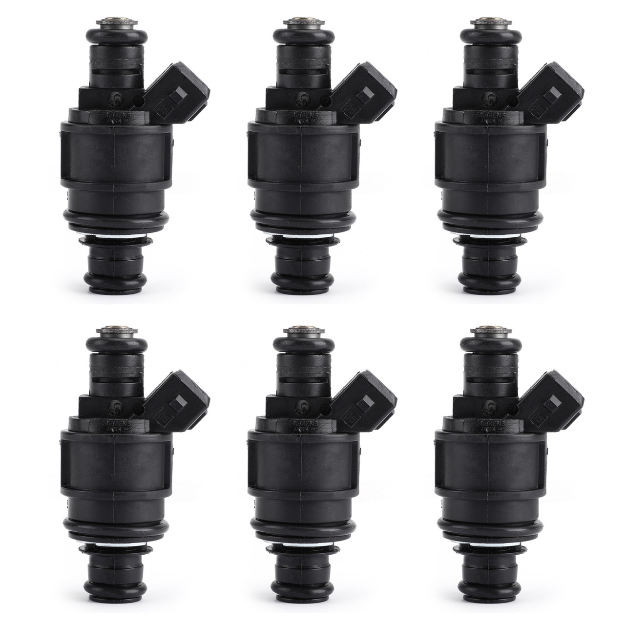 6 Set Fuel Injectors MJY100620 Fit LAND ROVER FREELANDER 2.5L KV6 Black