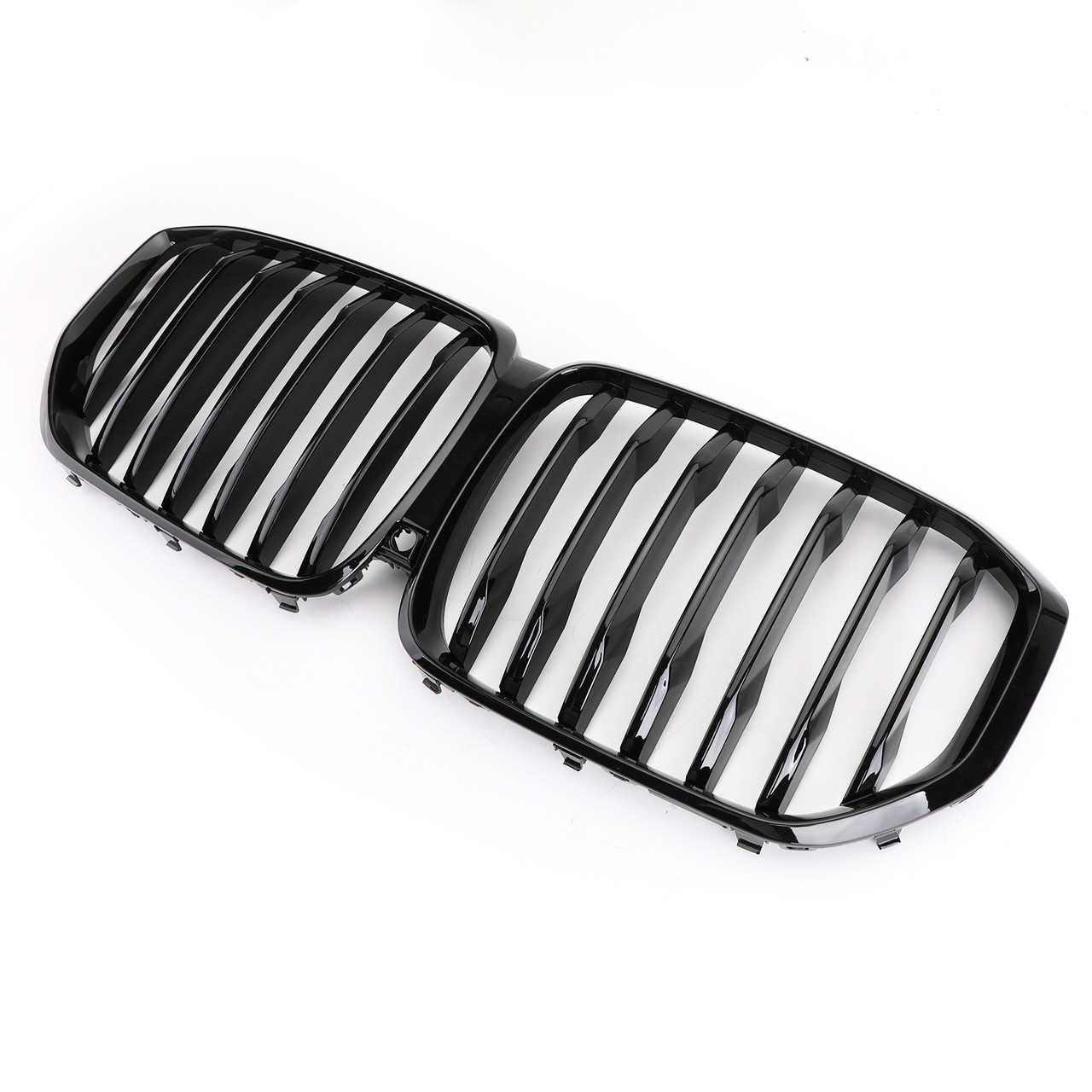 Glossy Gloss Black Front Kidney Grill Grille Performance For BMW X5 G05 2018-2021