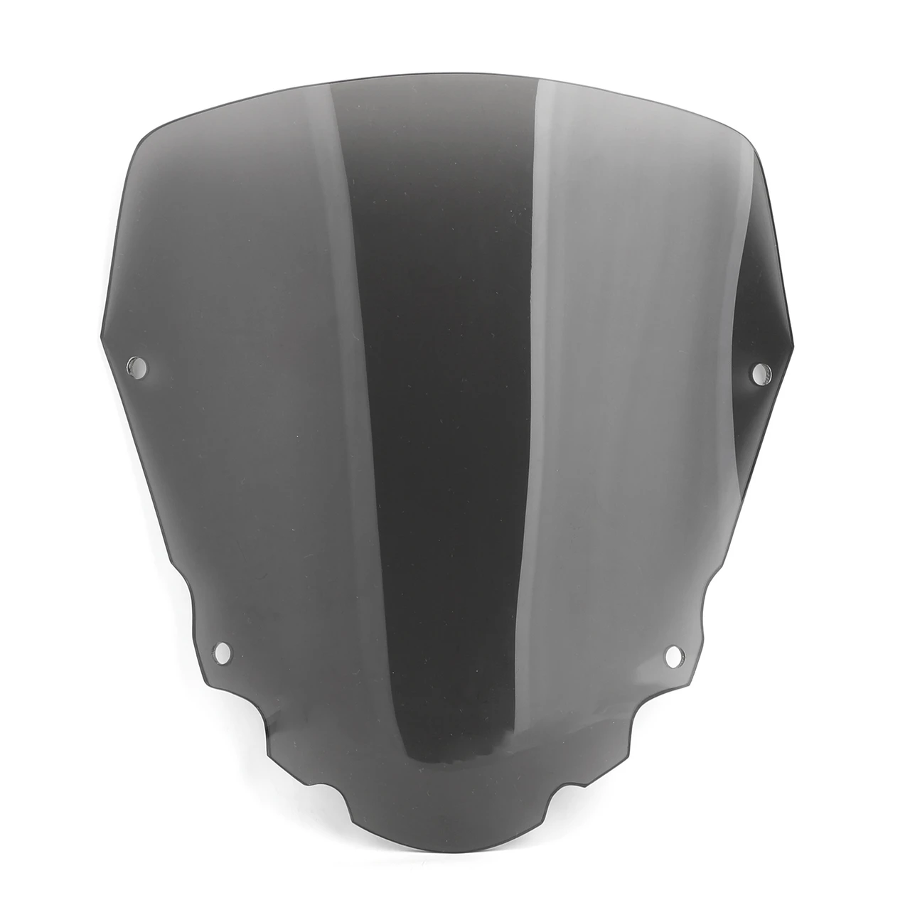Short 4mm Windscreen Windshield for Kawasaki KLR650 2008-2014 Black