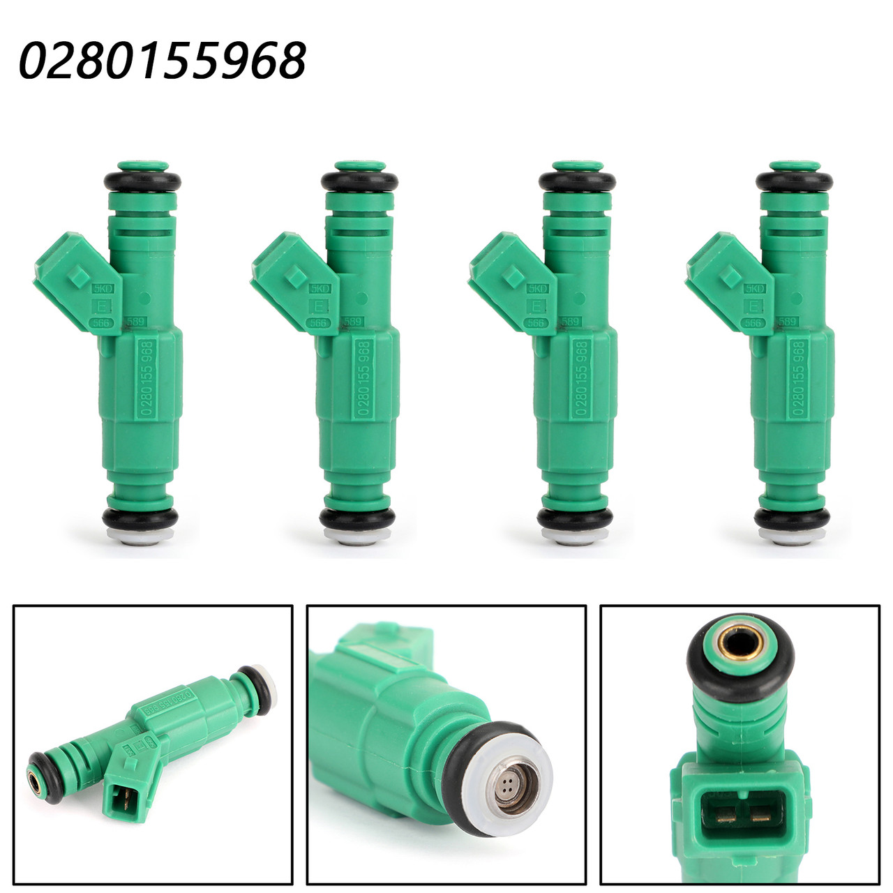 4PCS Fuel Injectors For BMW 318i 92-98 318is 92-96 318ti 95-99 M3 88-91 Z3 96-98 Green