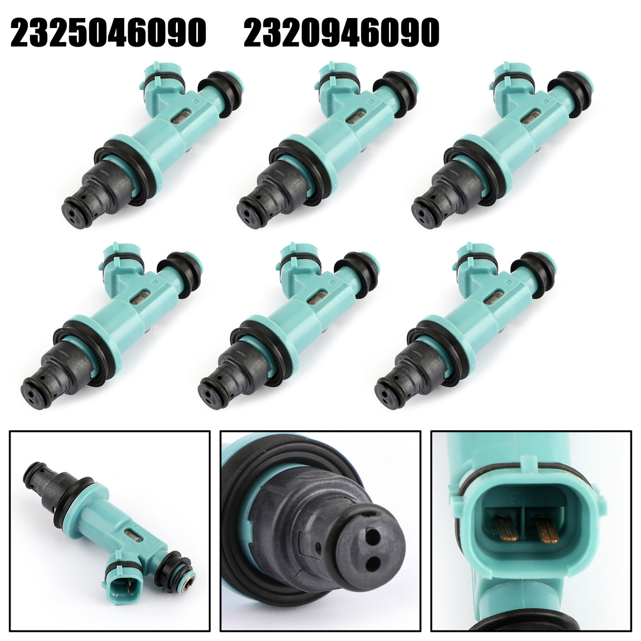 6x Fuel Injector For Toyota Lexus GS300 98-05 IS300 01-05 SC300 98-00 Supra 3.0L 98 Blue