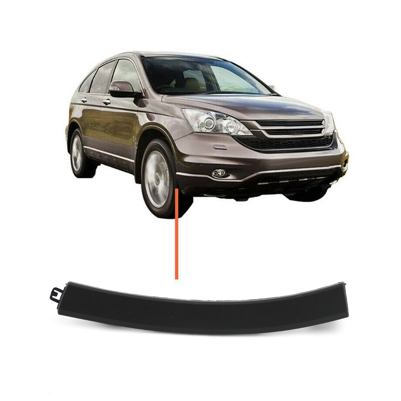 Front Bumper Wheel Fender Molding Trim Right 71103-SWA-000 For Honda CR-V EX 4Cyl 2.4L 144CID 07-08 CR-V EX 4Cyl 2.4L 07-11 Honda CR-V EX-L 4Cyl 2.4L 144CID 07-08 10-11