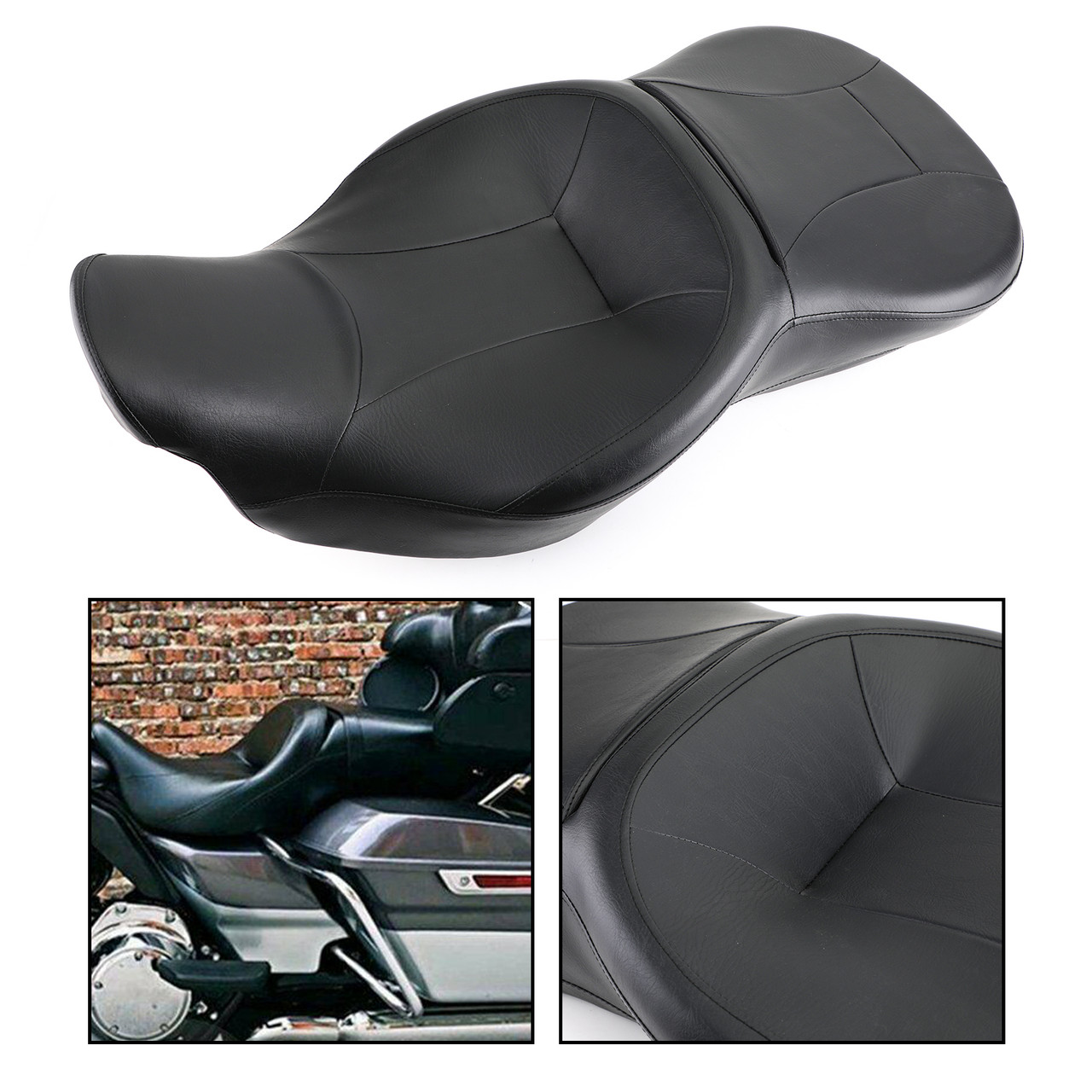 Rider and Passenger Seat For Harley Davidson 09-23 Electra Glide Road King CVO