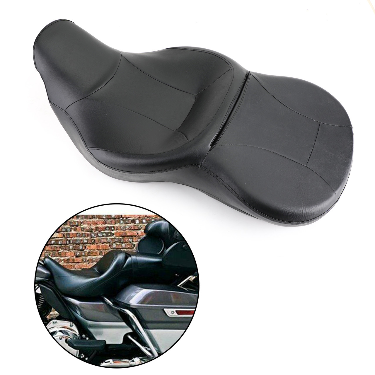 Rider and Passenger Seat For Harley Davidson 09-23 Electra Glide Road King CVO