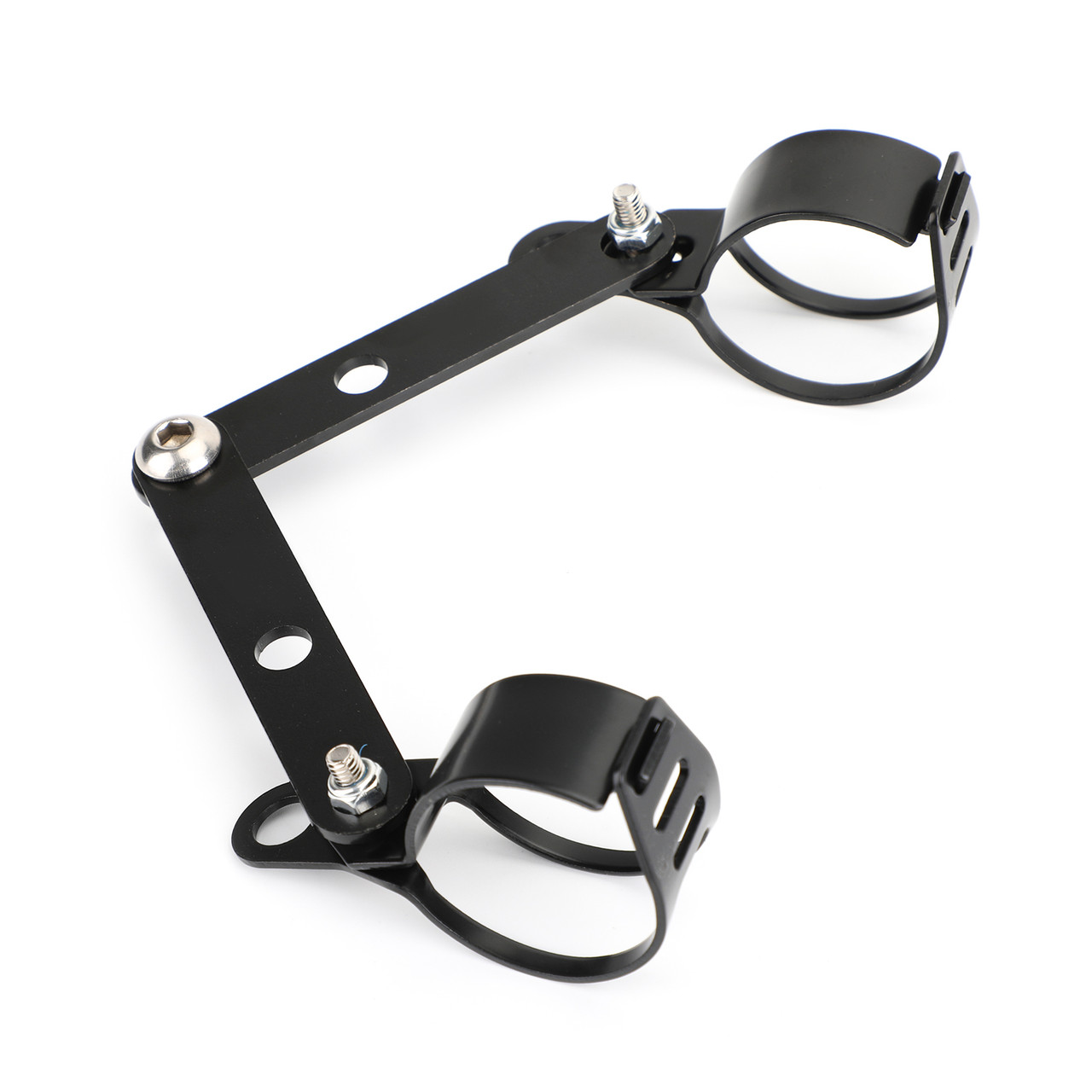 41mm-51mm Fork Headlight Mount Bracket Universal Motorcycle Head Lamp Holder Adapter Black