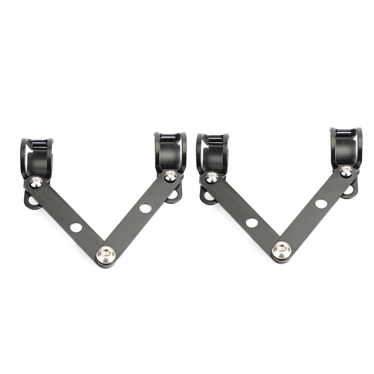 41mm-51mm Fork Headlight Mount Bracket Universal Motorcycle Head Lamp Holder Adapter Black