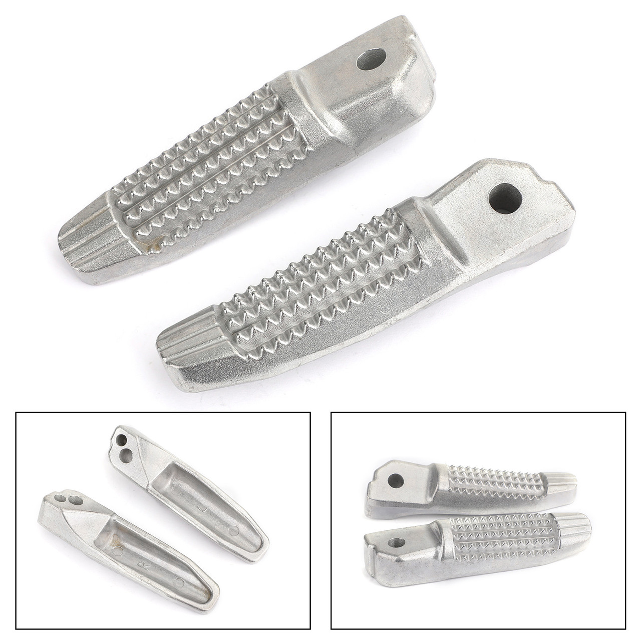 Rear Footrests Foot Peg for BMW F800R 05-19 K1300S K1300R 07-15 K1200S 03-08 K1200R R1200S 04-08 HP2 Enduro 04-06 Silver