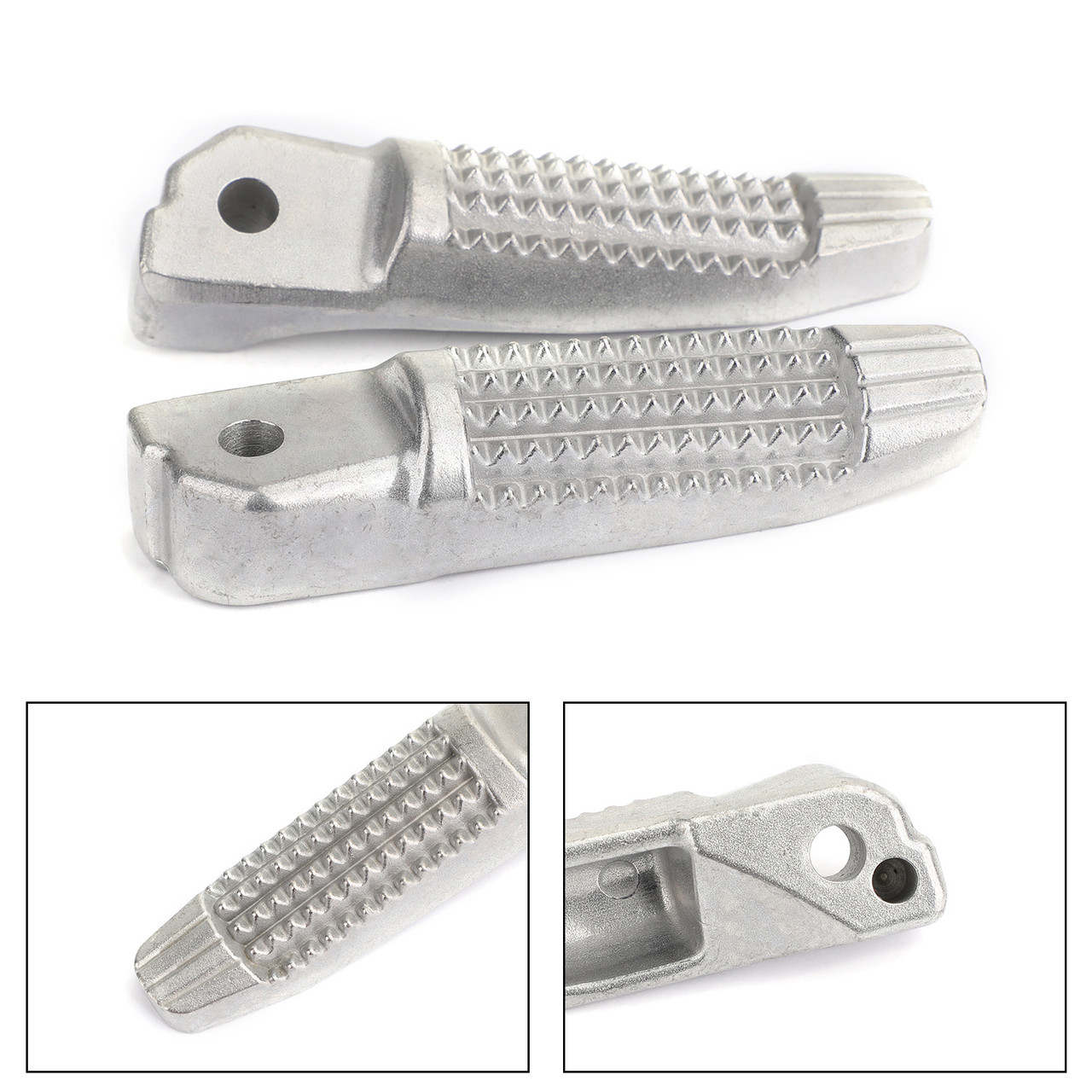 Rear Footrests Foot Peg for BMW F800R 05-19 K1300S K1300R 07-15 K1200S 03-08 K1200R R1200S 04-08 HP2 Enduro 04-06 Silver