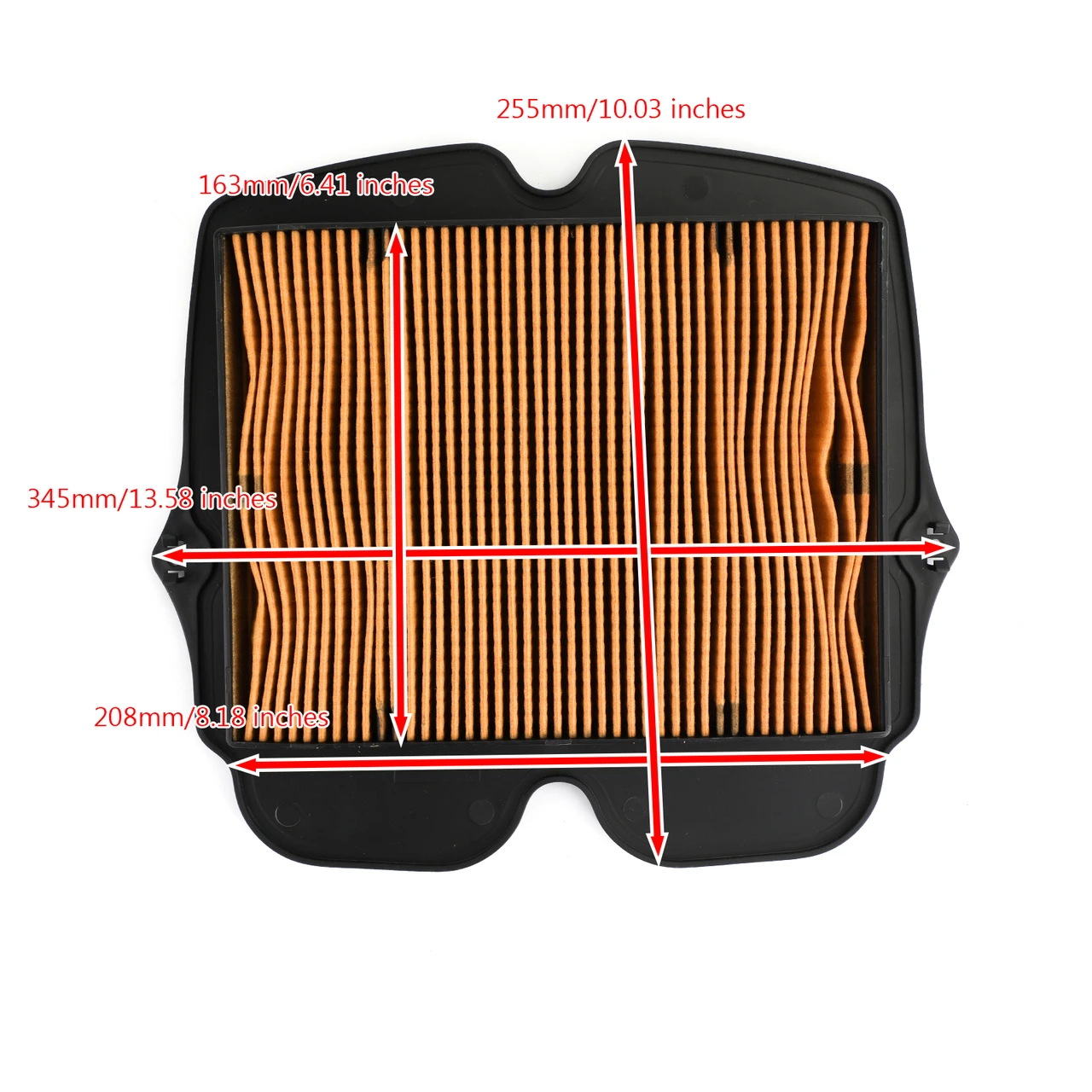 Air Filter Element for Honda VFR1200F/DCT 10-15 VFR1200X DCT/Crosstourer 16-17 Yellow