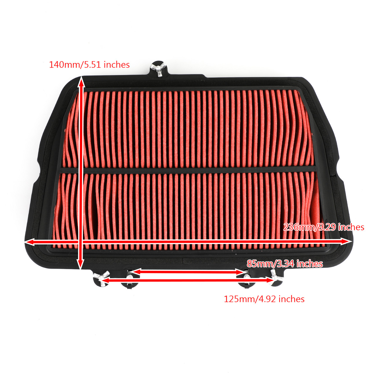 Air Filter Element for Triumph Tiger 800 10-16 XC 10-18 XCA XRT 16-19 XCX XR XRX 15-19 Red