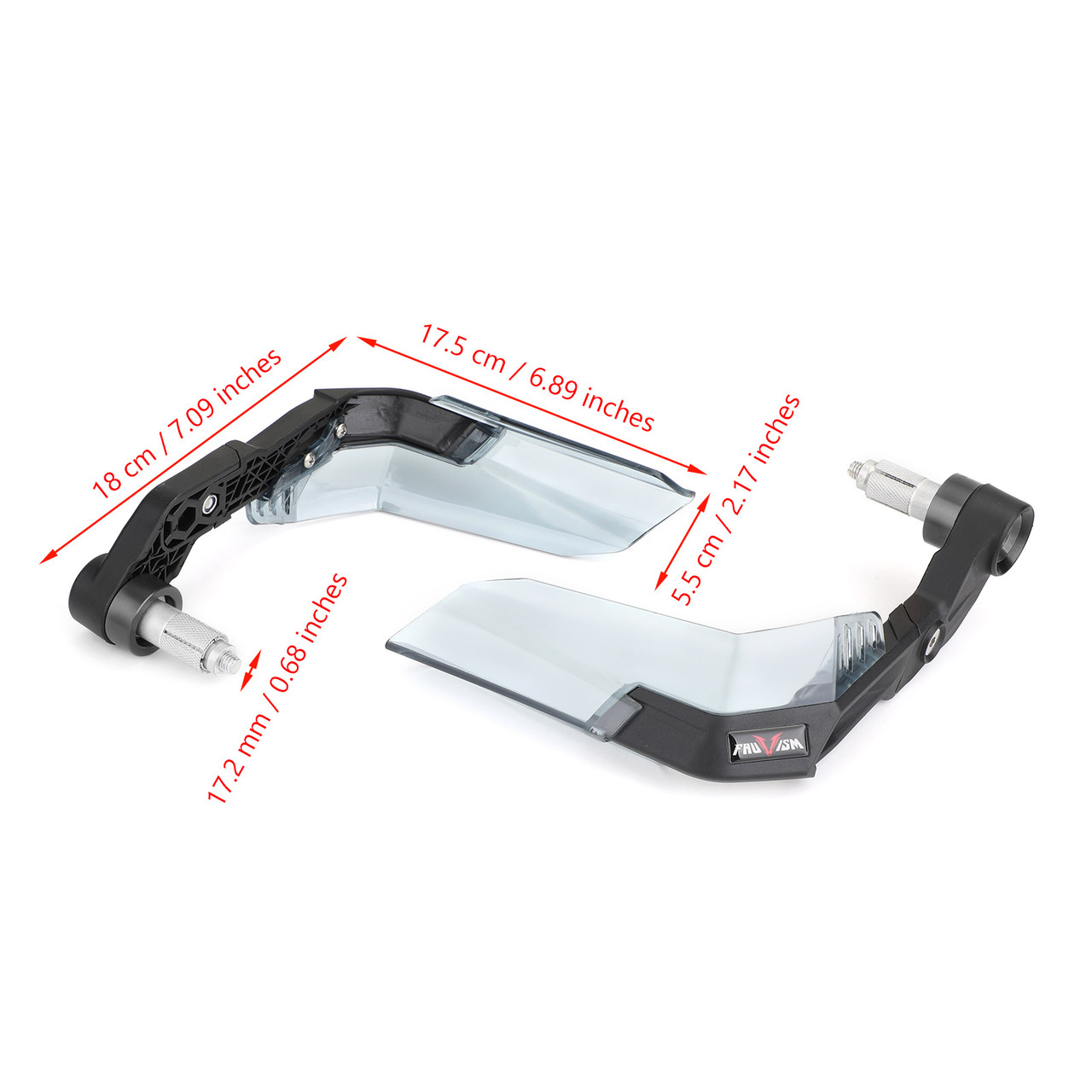 Universal Handguard Handlebar Shells Protector for Honda Yamaha Gray
