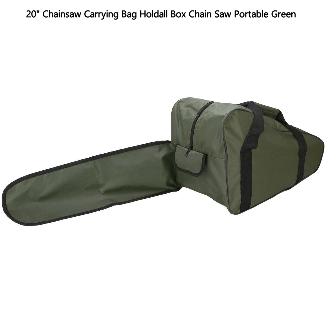 20" Chainsaw Carrying Bag Holdall Box Chain Saw Portable Green