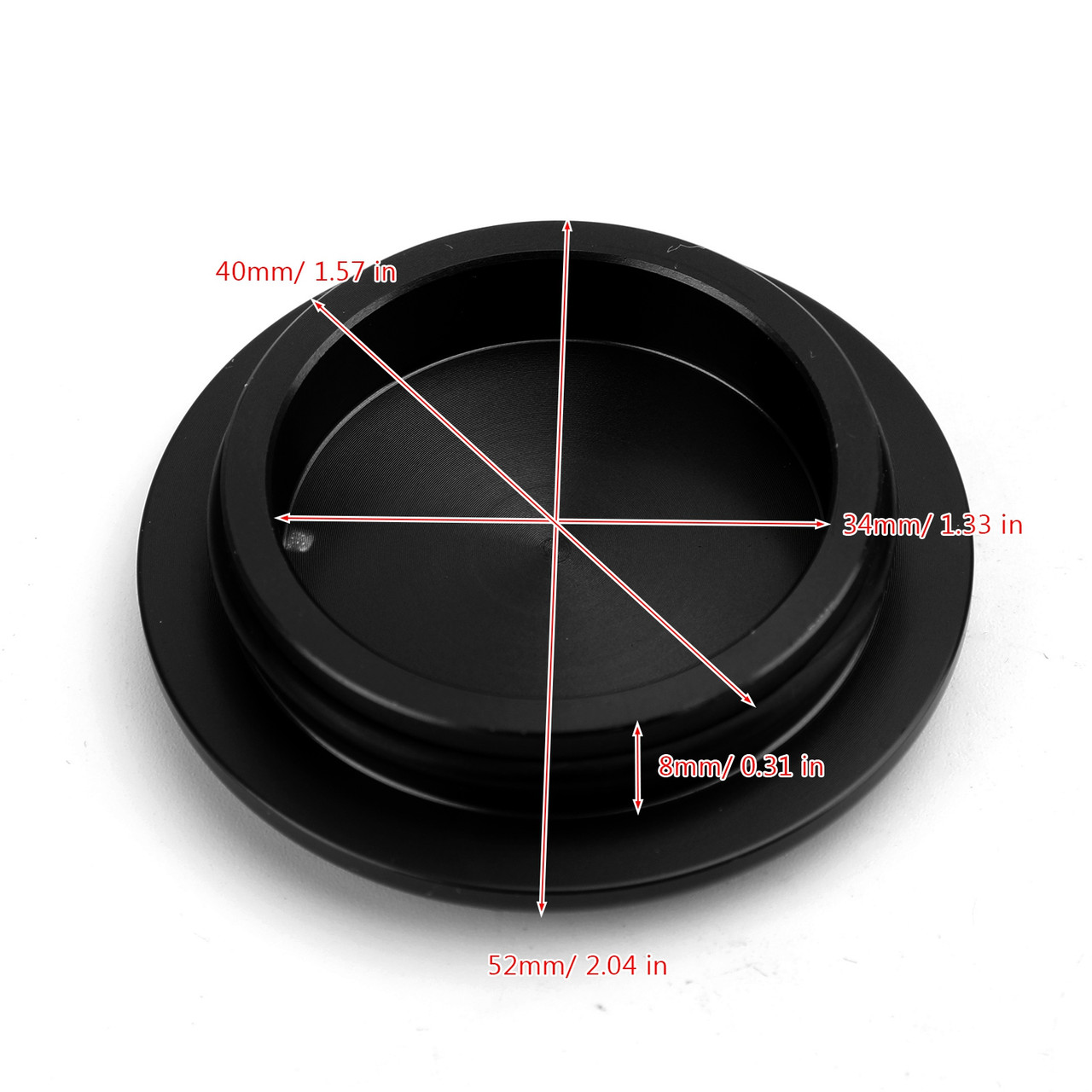 Billet Aluminum Hole Frame Plug Cap For Kawasaki EN650 VULCAN S 650 15-19 Black