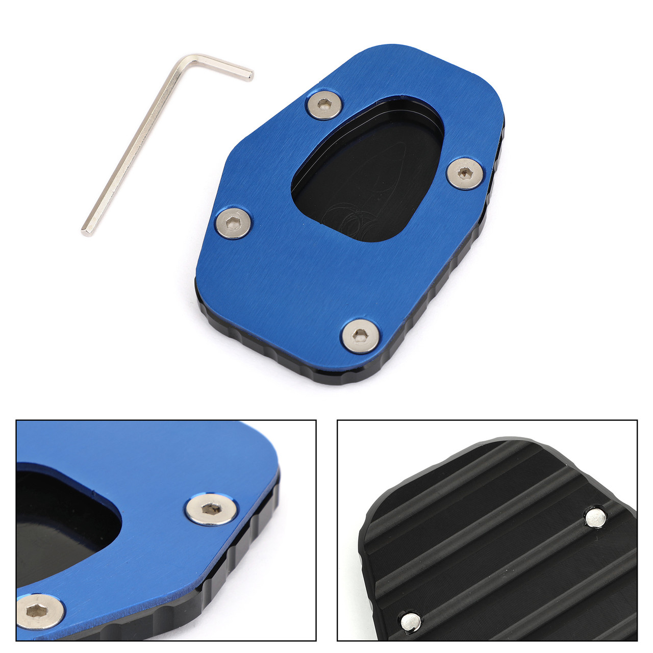 Kickstand Sidestand Enlarge Plate Pad for YAMAHA NIKEN /GT 2019-2020 Blue