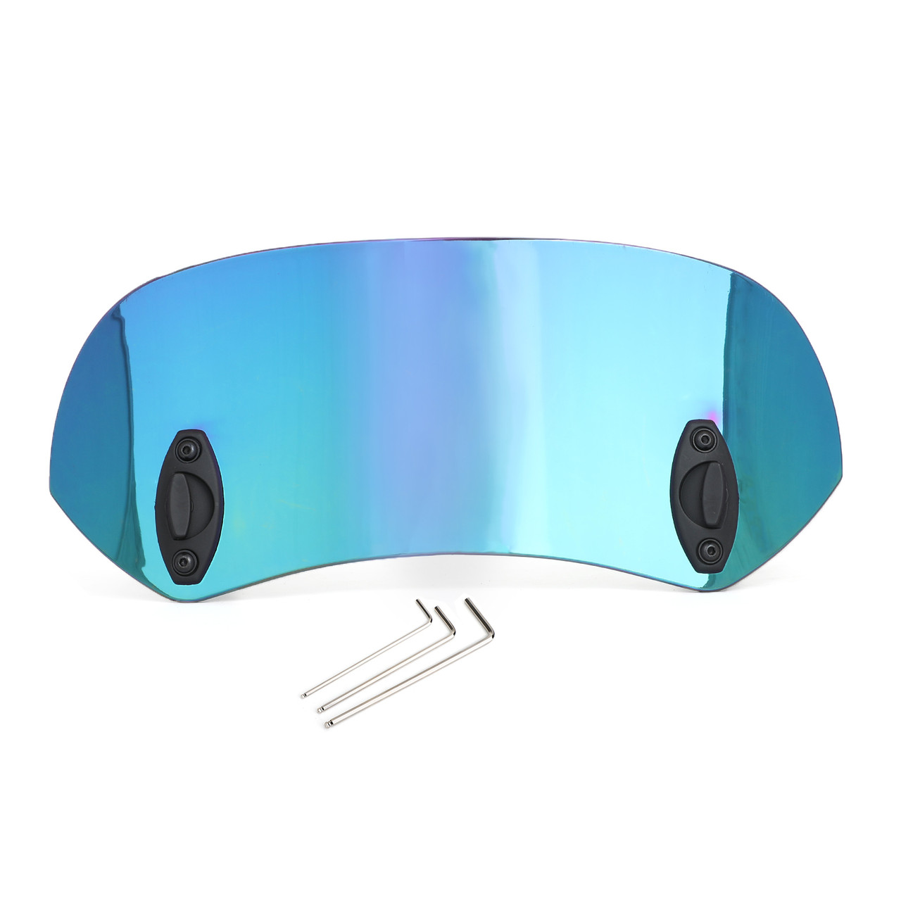 Universal 21CM Adjustable Clip On Windshield Extension Spoiler Wind Deflector Iridium