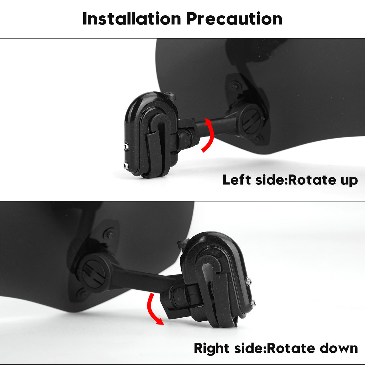 Universal 21CM Adjustable Clip On Windshield Extension Spoiler Wind Deflector Iridium