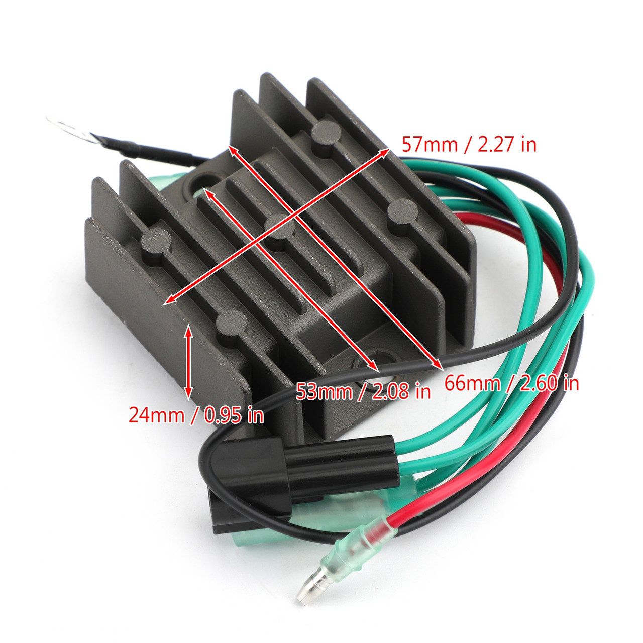 Voltage Regulator Rectifier for Yamaha 75C 00-16 80A 00-05 90 00-10 90A 00-17 C90 00-01 outboard 6H0-81960-10