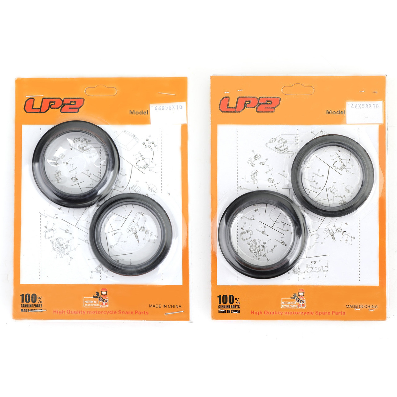 Fork Seal Dust Kit for Kawasaki ZX-9R 98-03 ZX600 Ninja ZX-6R 98